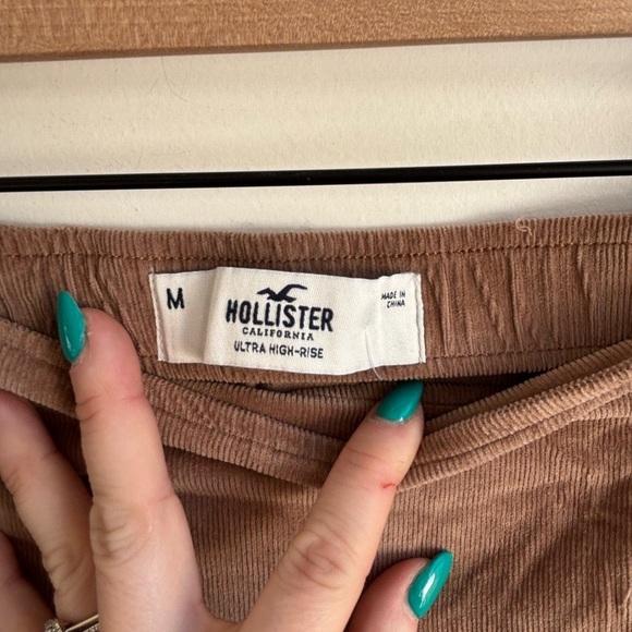 Hollister NEW WITH TAGS High Rise Corduroy Patchwork Skirt medium Y2K Boho - Picture 4 of 8